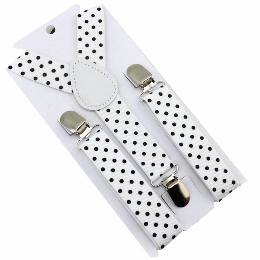 Polka-Dots 3 Clips Suspenders