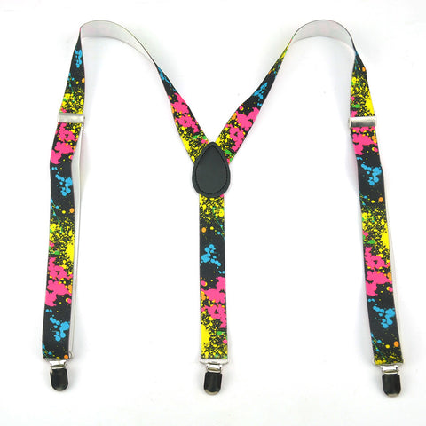 Bomb Painting Unique Suspender & Bowtie