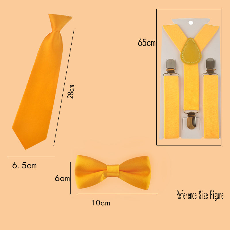 Plain Suspender & Bowtie On Set