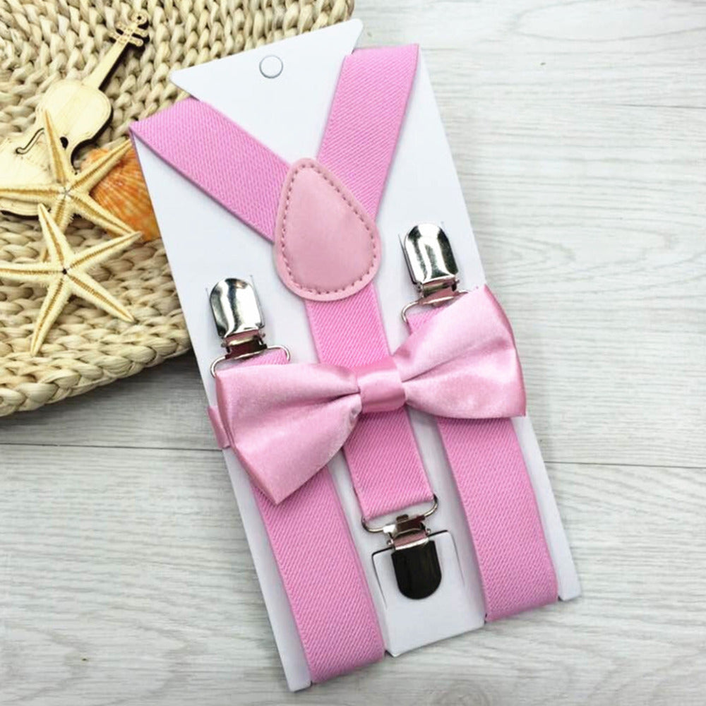 Elasticated Bowtie & Suspender Set