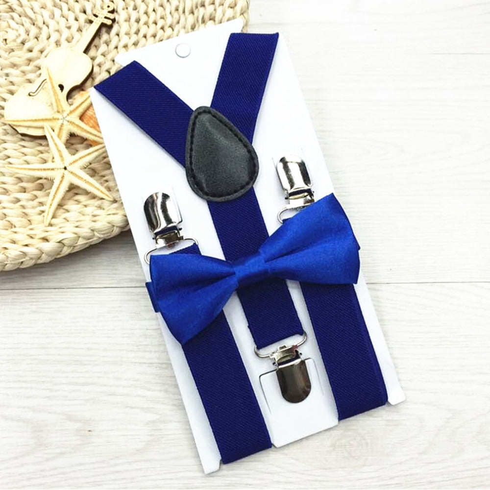 Elasticated Bowtie & Suspender Set