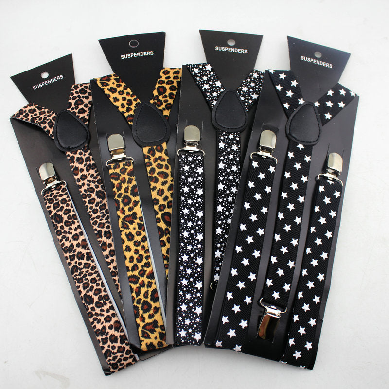 Unique Print Men's Suspenders