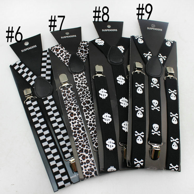 Unique Print Men's Suspenders