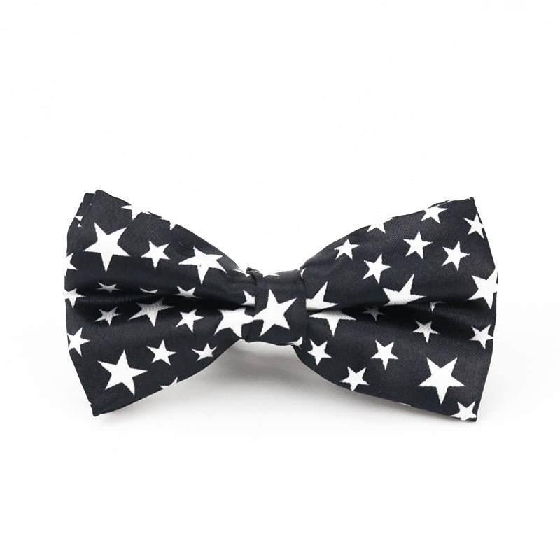 Star Print Party Suspender & Bowtie