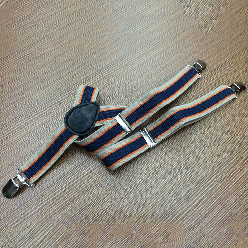 Men's Suits Elastic Striped Suspenders