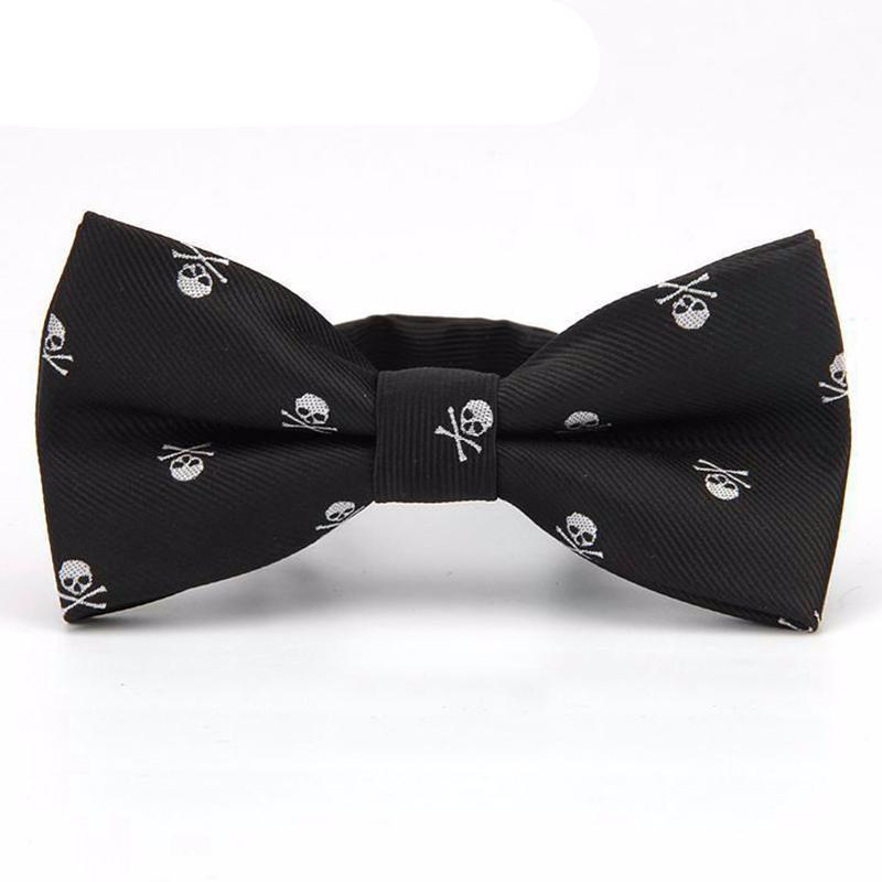 Novelty Skull Print Bowties