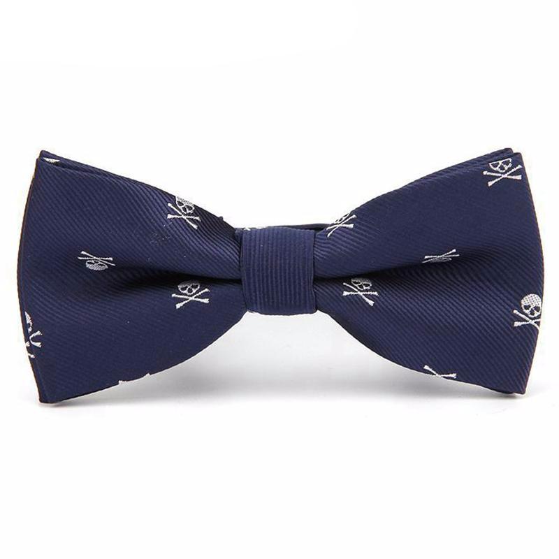 Novelty Skull Print Bowties