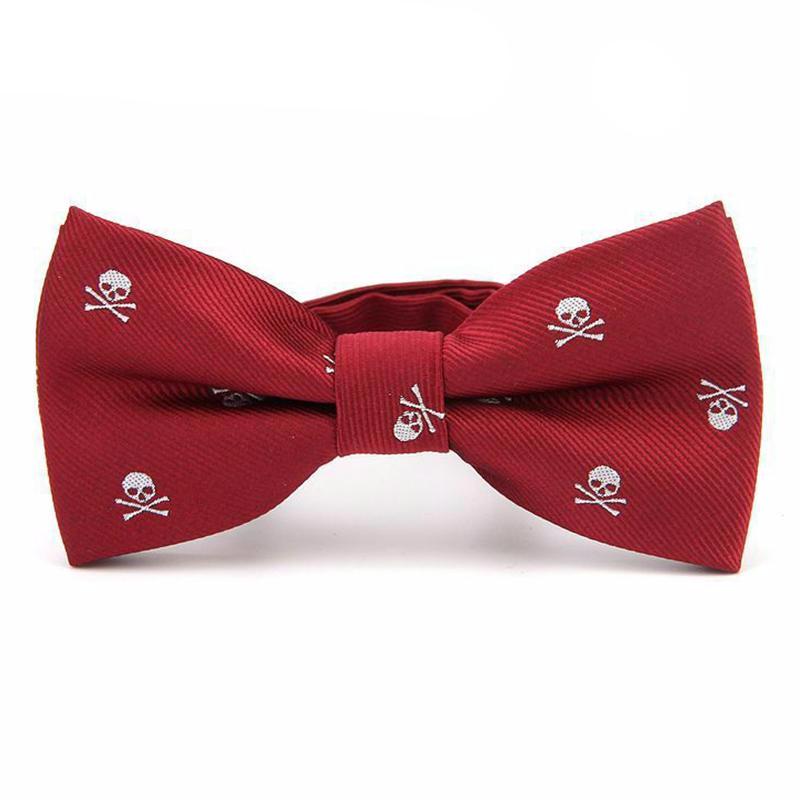 Novelty Skull Print Bowties