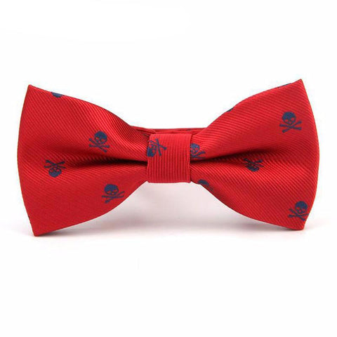Novelty Skull Print Bowties