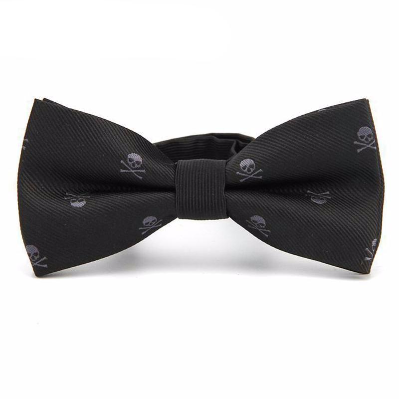 Novelty Skull Print Bowties