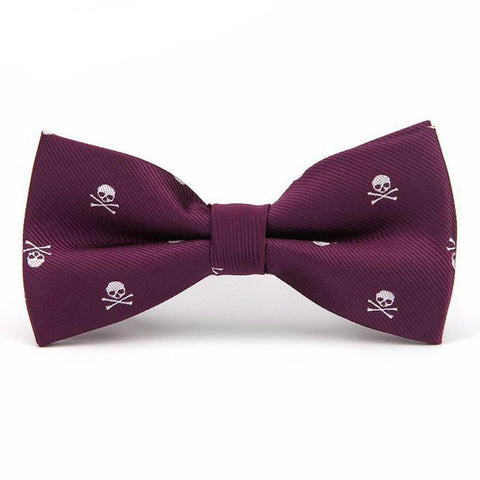 Novelty Skull Print Bowties