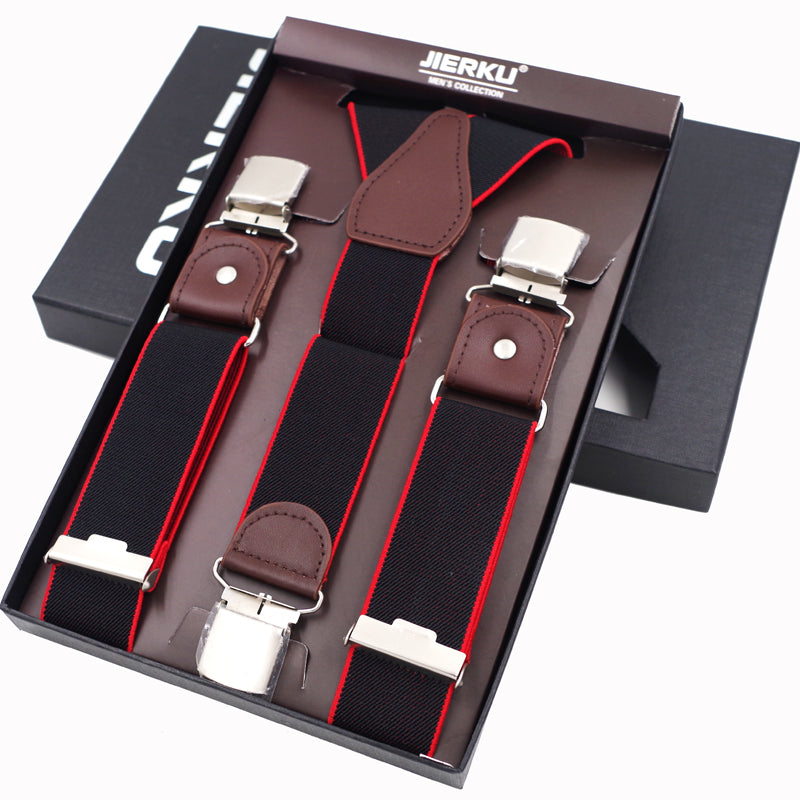 Gentleman's 4 Clip Suits Suspenders