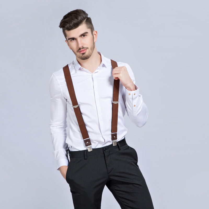 Gentleman's 4 Clip Suits Suspenders
