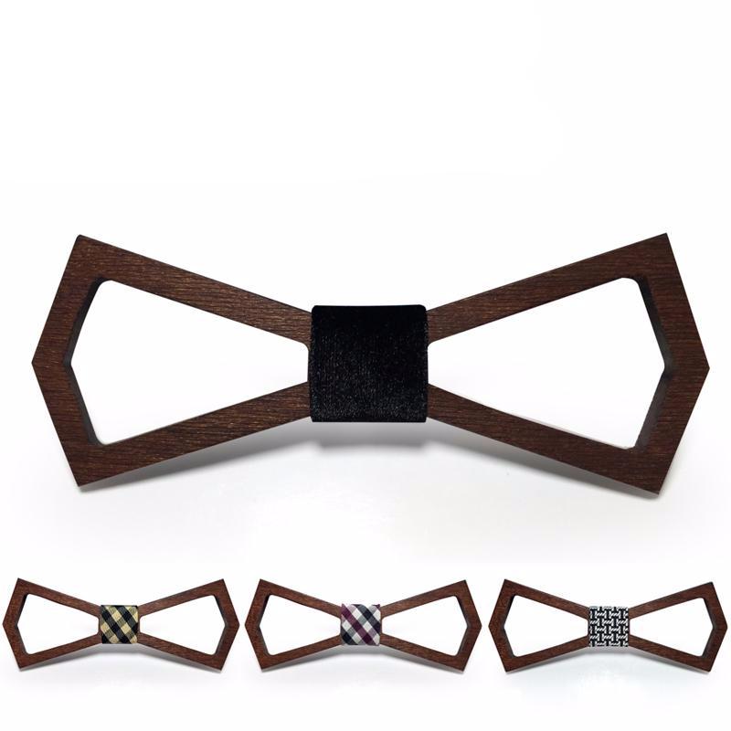 Unique Wooden Hollow Bowties