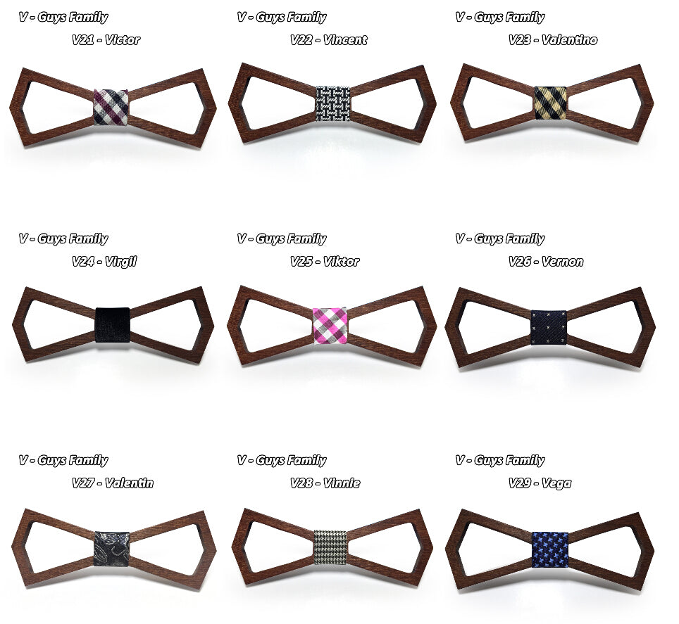 Unique Wooden Hollow Bowties