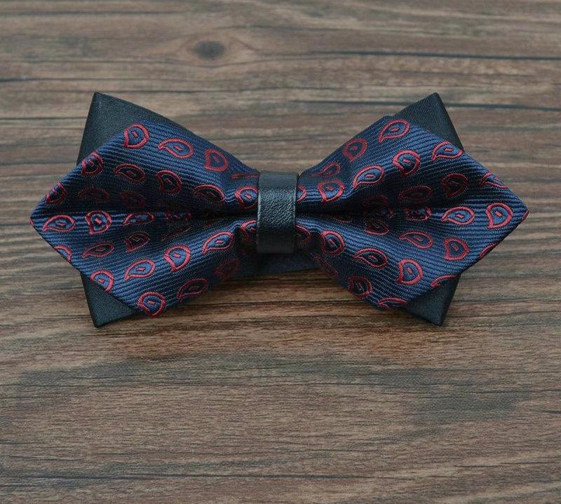 Luxury Print Tow-Tone Bowties