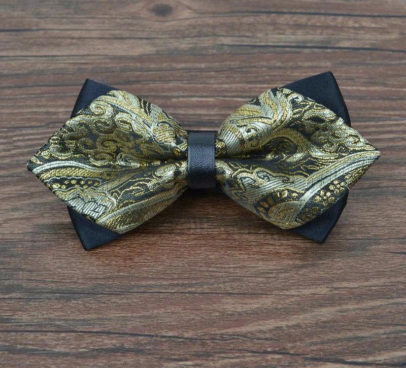 Luxury Print Tow-Tone Bowties