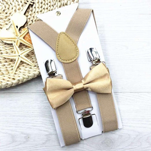 Elasticated Bowtie & Suspender Set