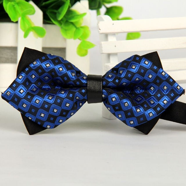 Luxury Print Tow-Tone Bowties