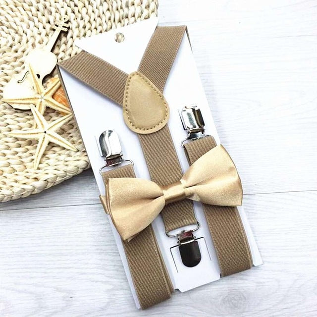 Elasticated Bowtie & Suspender Set
