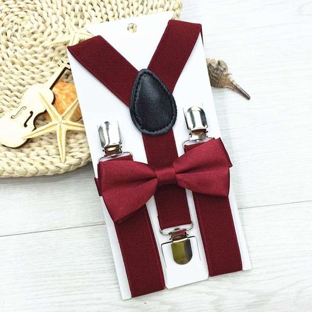 Elasticated Bowtie & Suspender Set