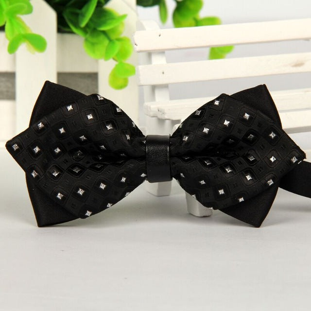Luxury Print Tow-Tone Bowties