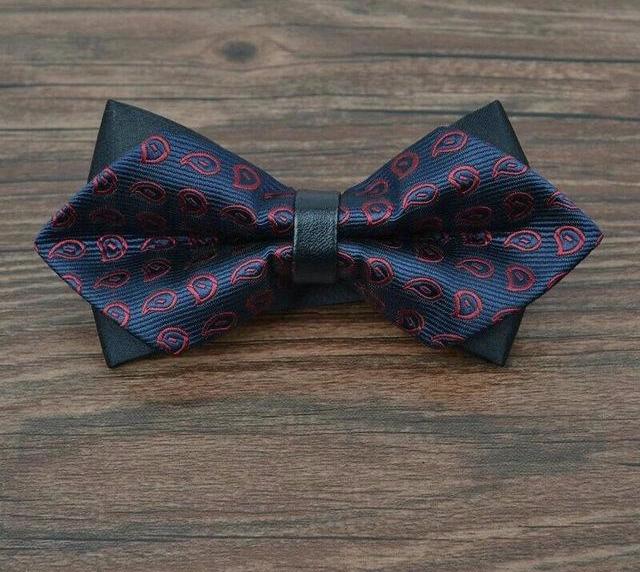 Luxury Print Tow-Tone Bowties