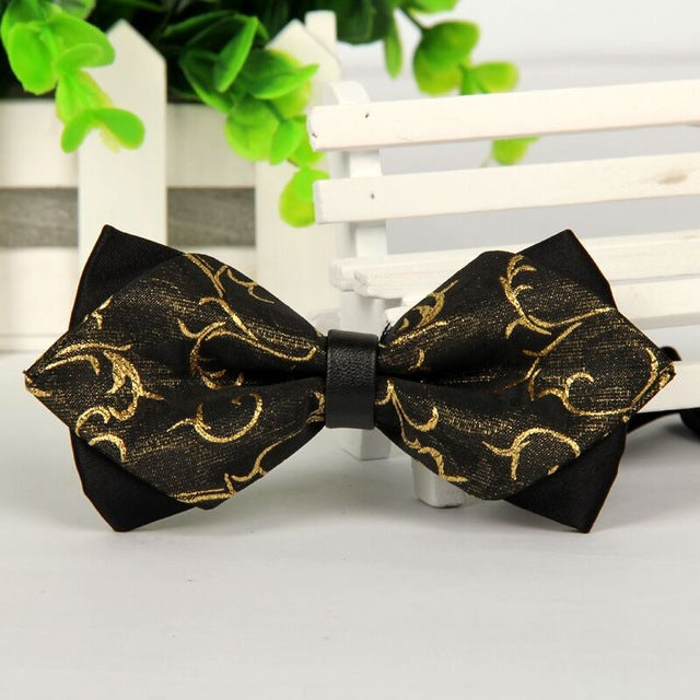 Luxury Print Tow-Tone Bowties