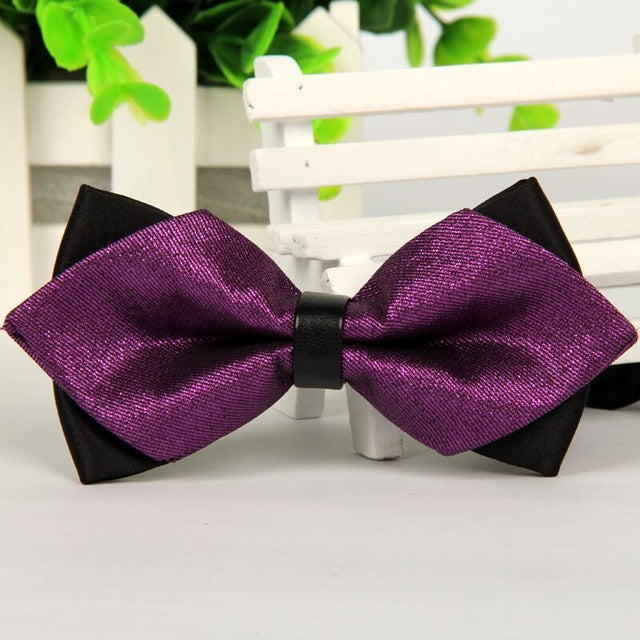 Luxury Print Tow-Tone Bowties