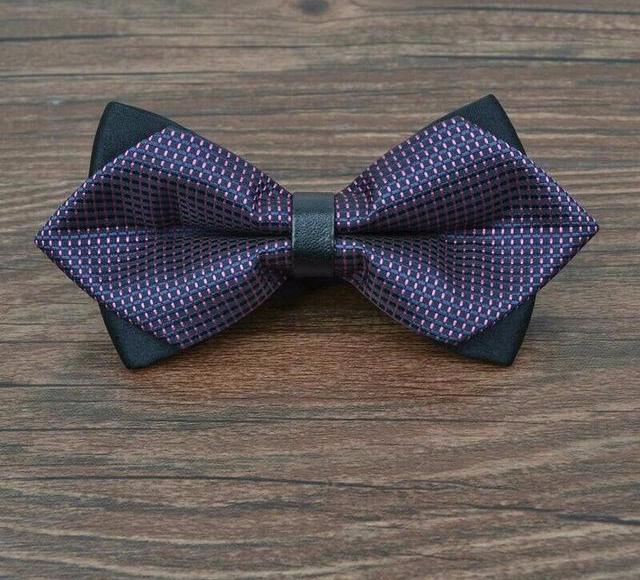 Luxury Print Tow-Tone Bowties