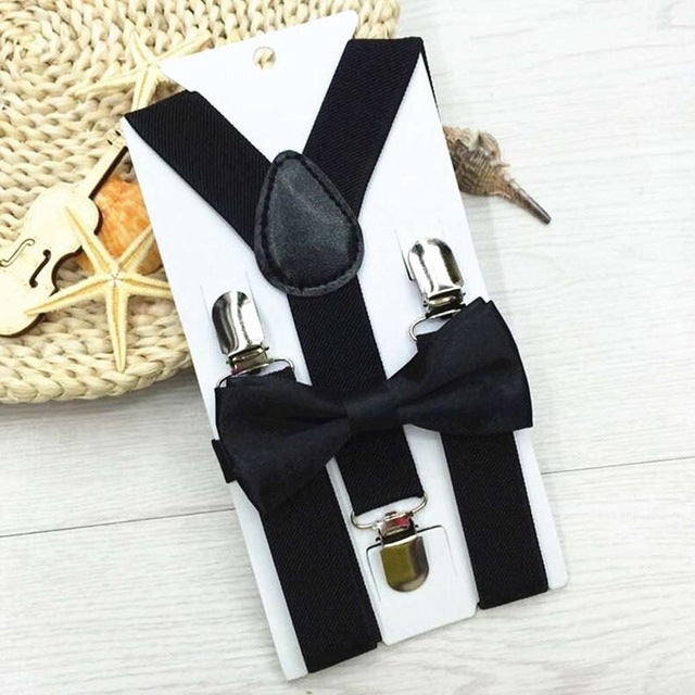 Elasticated Bowtie & Suspender Set