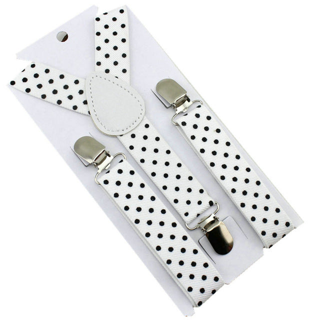 Polka-Dots 3 Clips Suspenders