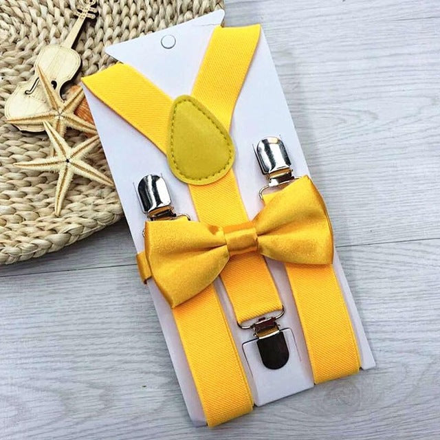 Elasticated Bowtie & Suspender Set
