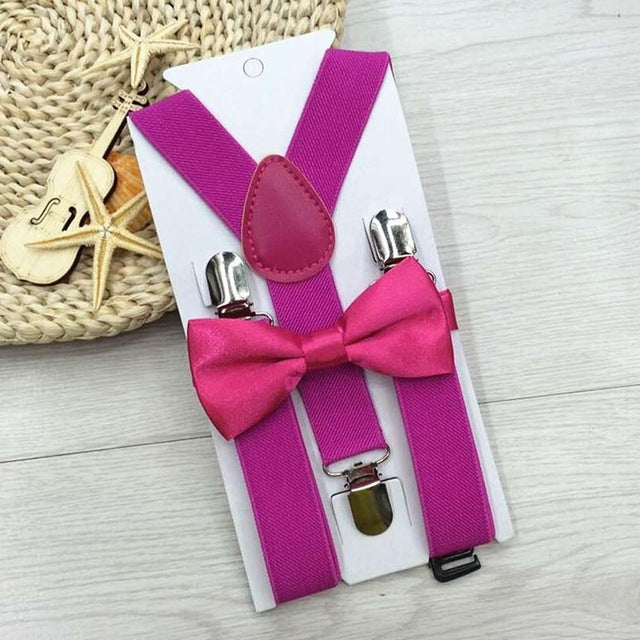 Elasticated Bowtie & Suspender Set