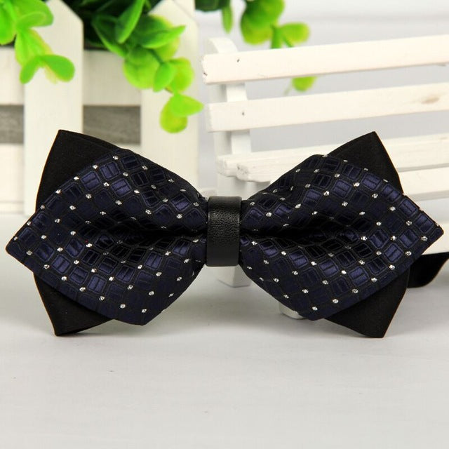 Luxury Print Tow-Tone Bowties