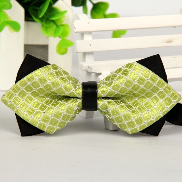 Luxury Print Tow-Tone Bowties