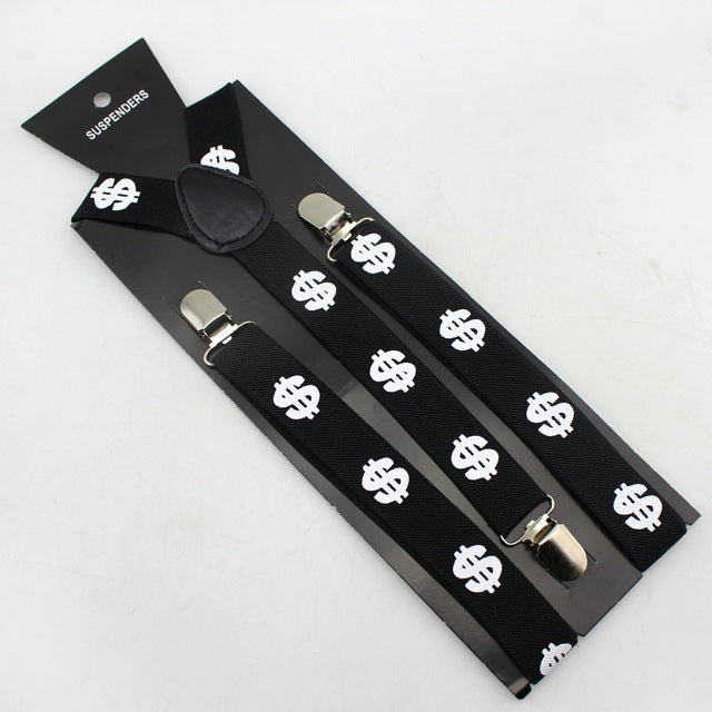 Unique Print Men's Suspenders