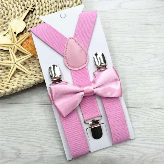 Elasticated Bowtie & Suspender Set