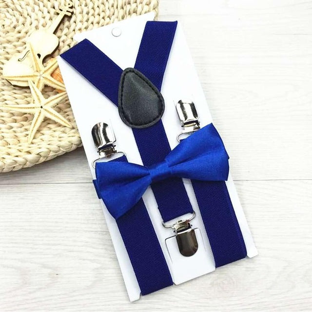Elasticated Bowtie & Suspender Set