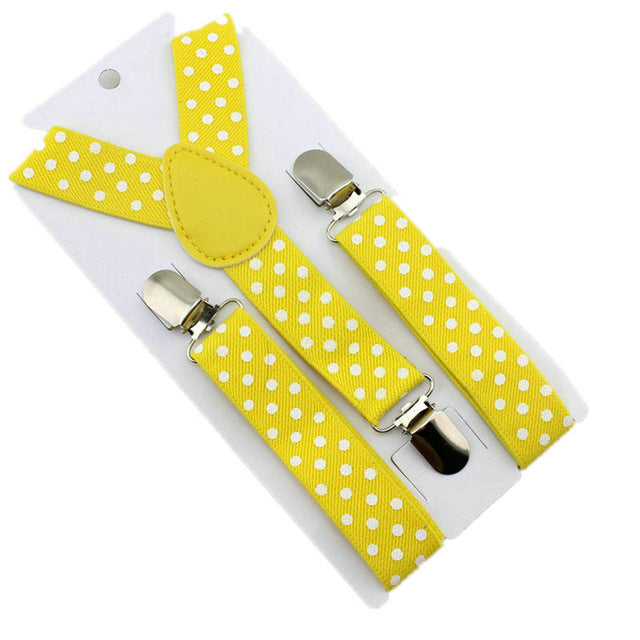 Polka-Dots 3 Clips Suspenders