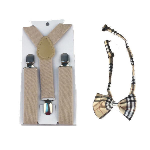 Novelty Matchy Bowtie & Suspender Set