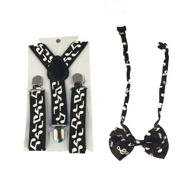 Novelty Matchy Bowtie & Suspender Set