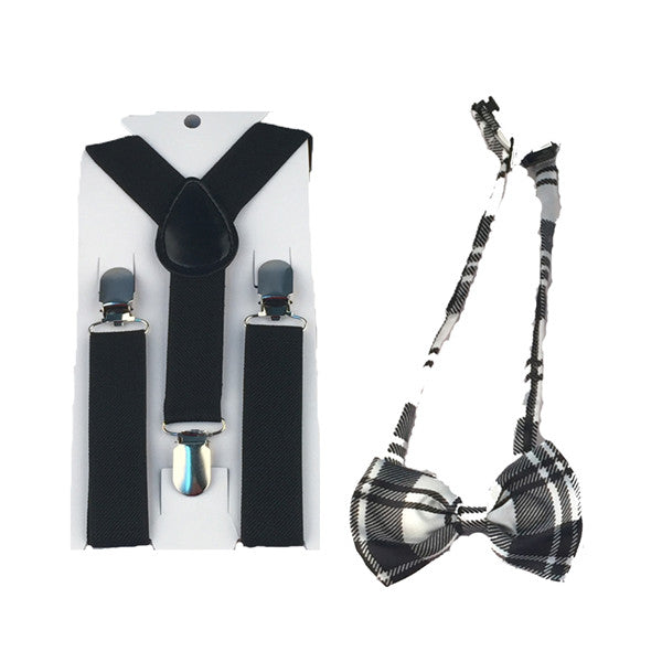 Novelty Matchy Bowtie & Suspender Set