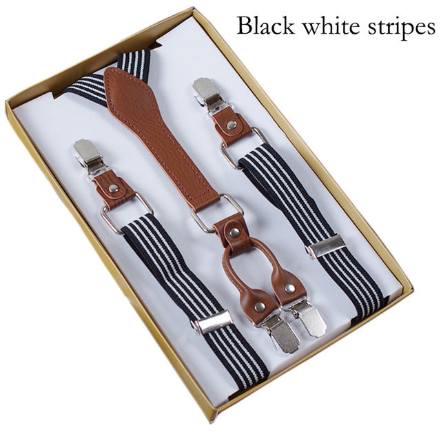 Men's 4 Clips Suspenders