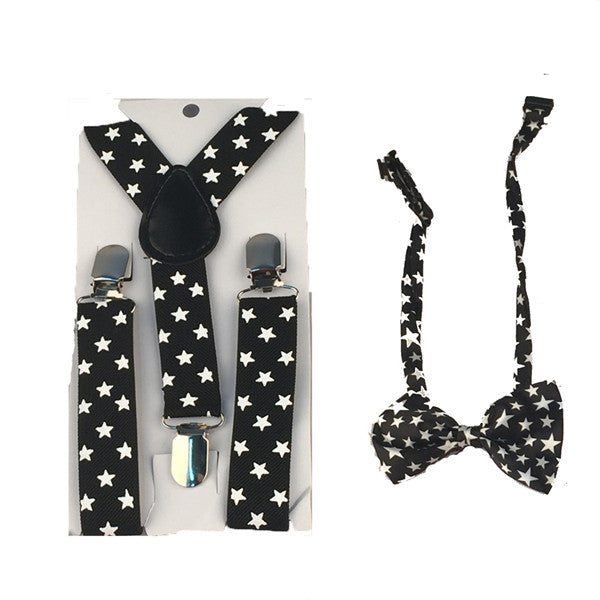 Novelty Matchy Bowtie & Suspender Set