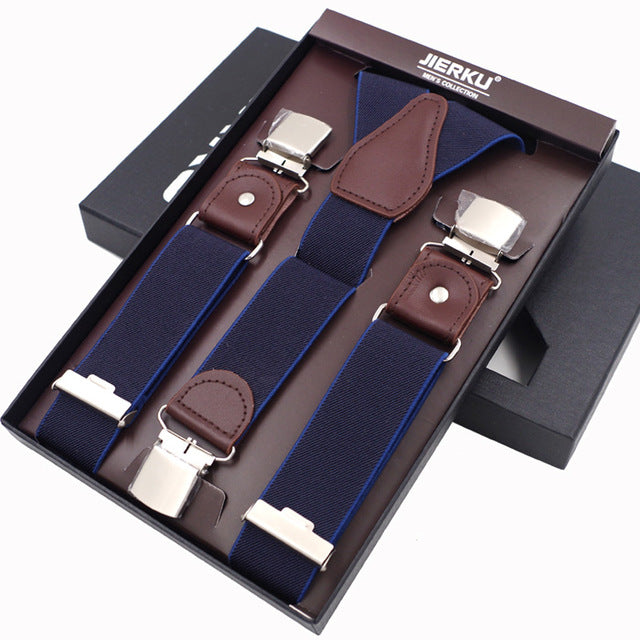 Gentleman's 4 Clip Suits Suspenders
