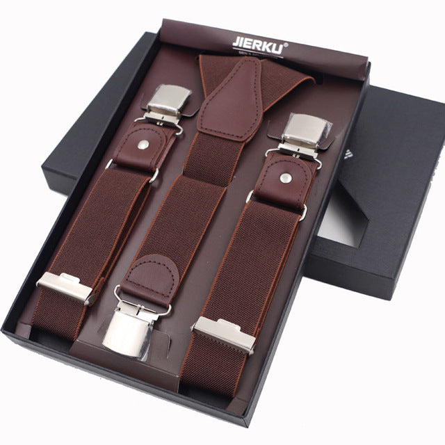 Gentleman's 4 Clip Suits Suspenders