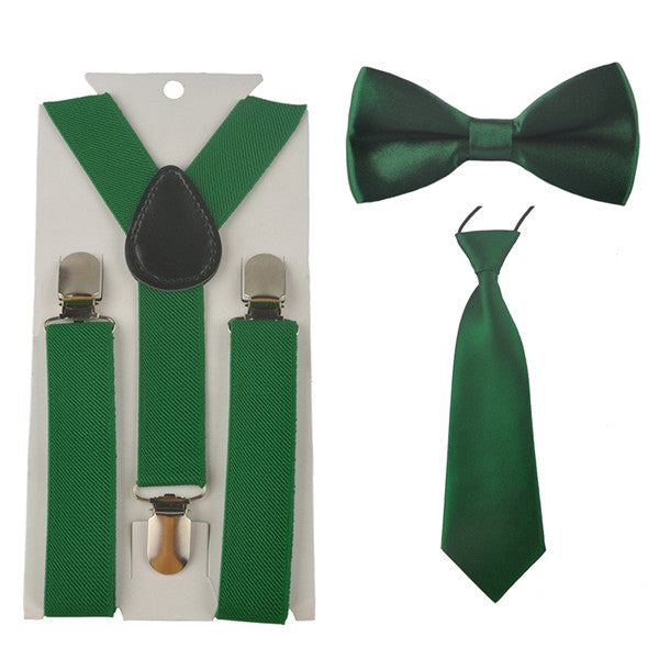 Plain Suspender & Bowtie On Set