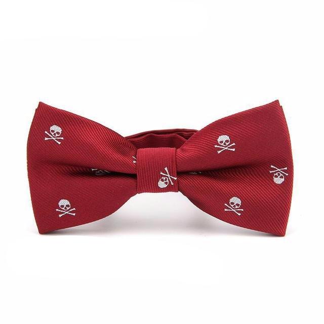 Novelty Skull Print Bowties