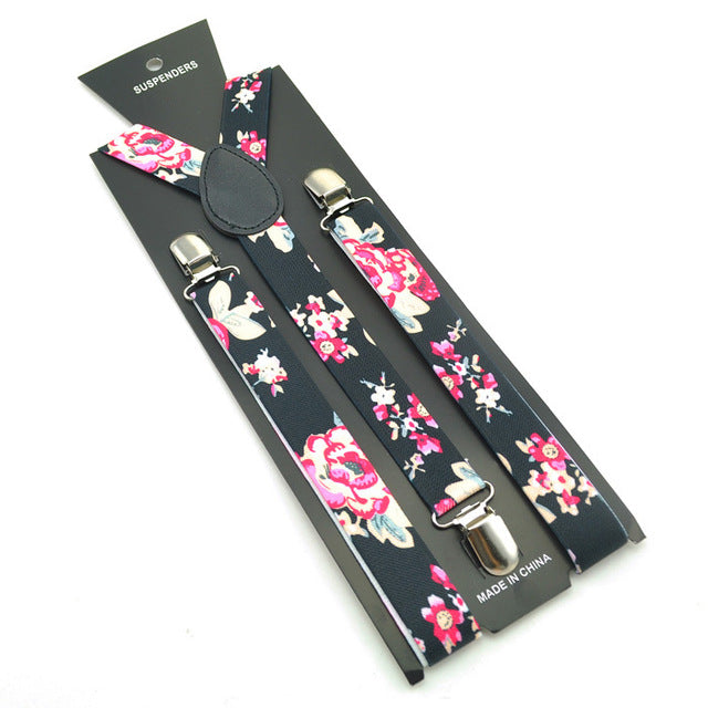 Classic Floral Men's Suspenders
